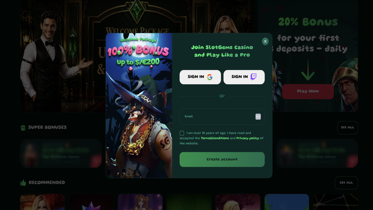 Slotgem bonus